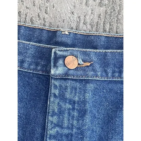 Vintage 90's Wrangler‎ Dark Blue Denim Jeans 13MWZ Made in USA Men's 40x32 - Picture 3 of 7